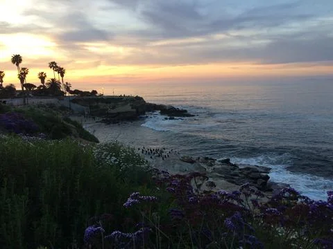 La Jolla Twilight Stock Photos