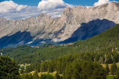 La Joue du Loup in Devoluy and the Faraut Mountain. Hautes-Alpes, Alps, France Stock Photos