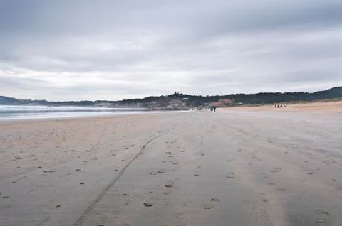 La Lanzada Beach Stock Photos