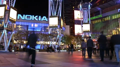 LA Live (Time lapse) Stock Footage 7761369