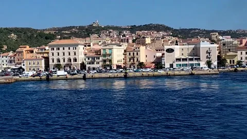 La maddalena harbour Stock Footage 161740202
