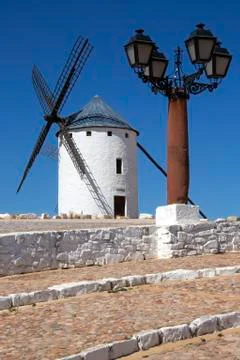La Mancha Windmills - Spain Stock Photos