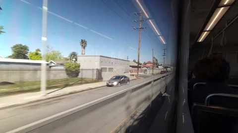 LA Metro Rail Public Transit Transportation Commuter Los Angeles California USA Stock-Footage 171549042