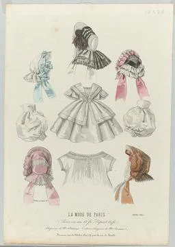 La Mode de Paris, Octobre 1859: Chapeaux de Mme Detourp (...). Five differ... Photos