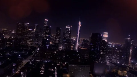 LA night Stock Footage 80850210