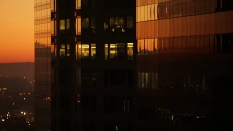 LA at Night Stock Footage 97149961