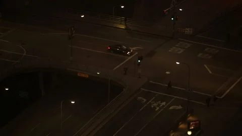 LA at Night Stock Footage 97150096