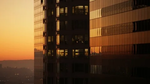 LA at Night Stock Footage 97150538