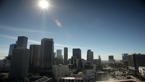 LA at Night Stock Footage 97151213