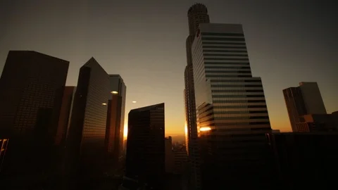 LA at Night Stock Footage 97151436