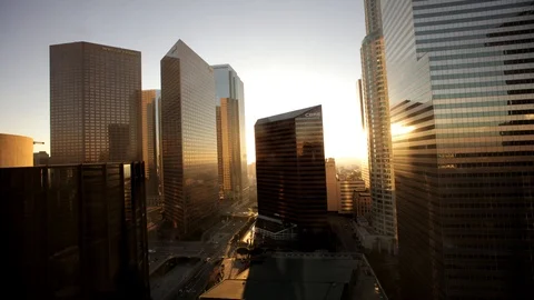 LA at Night Stock Footage 97152636