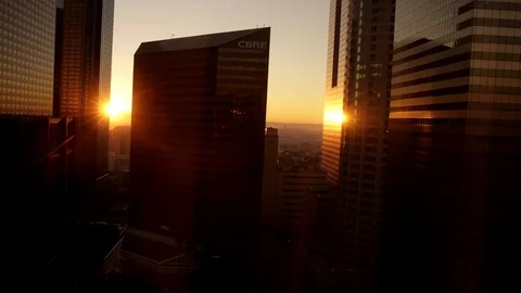 LA at Night Stock Footage 97155093