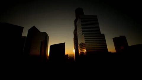 LA at Night Stock Footage 97159592