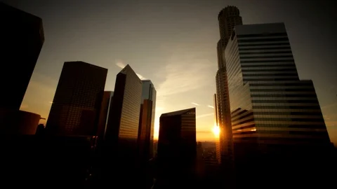 LA at Night Stock Footage 97228251