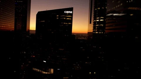 LA at Night Stock Footage 97229673