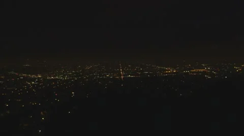 LA Night time city view Video stock 53812220