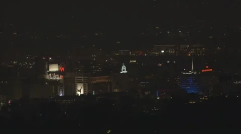LA Night time city view Video stock 53812237
