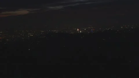 LA Night time city view Video stock 53812238