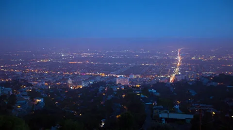 LA Nightly HD Stock Footage 32848315