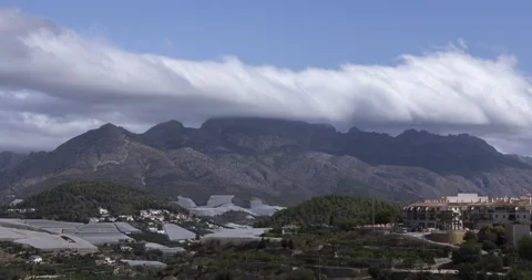 La Nucia between Benidorm and Callosa d'En Sarrià Stock Footage 162920111