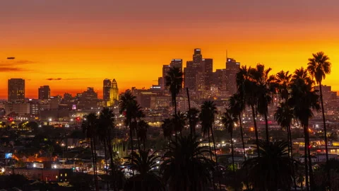 LA Orange Sunset Timelapse Vidéo 237476233