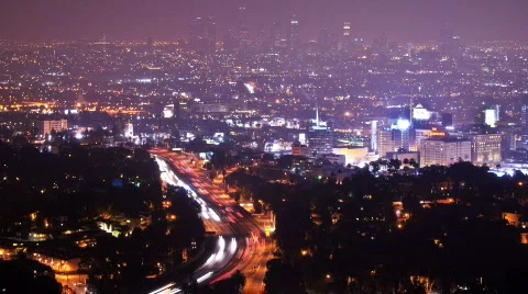 LA overlook Vídeo Stock 457031