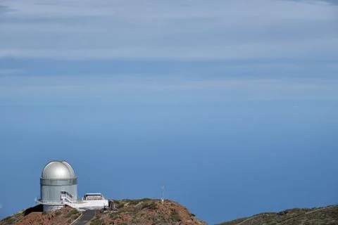 LA PALMA, SPAIN - 12 JANUARY 2020 los muchachos observatory Stock Photos