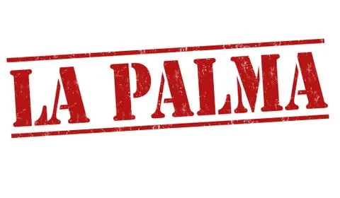 La Palma stamp Stock Illustration