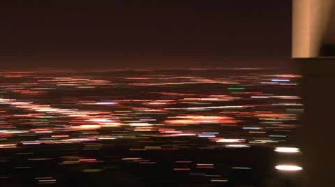 LA pan to left blur Stock-Footage 10926277