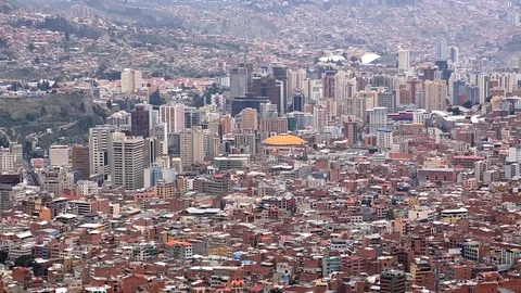 La Paz cityscape Stock Footage 96049318