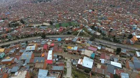 La Paz cityscape Stock Footage 96049328