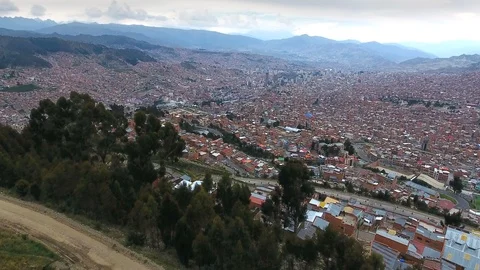 La Paz cityscape Stock Footage 96049332