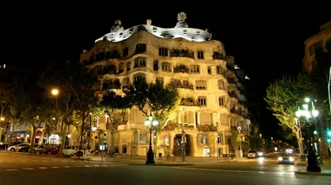 La Pedrera, Barcelona Stock Footage