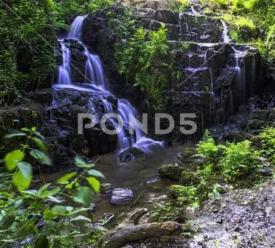 La Petite Cascade - The Little Waterfall Stock Photos