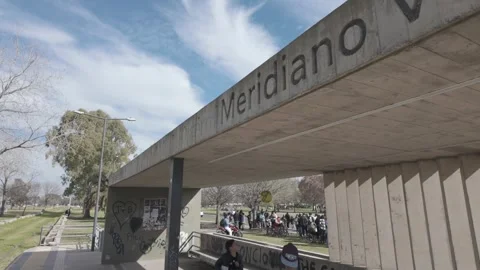 La Plata, Argentina; 06 27 2026: Meridiano V University Train D Log M Stock Footage 341367121