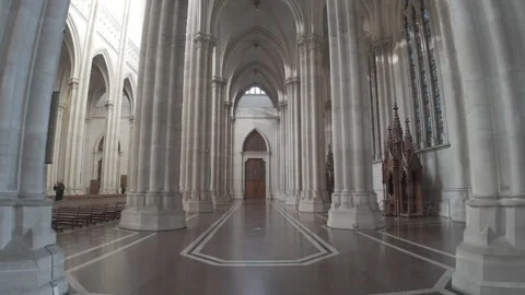 La Plata, Argentina; 07 26 2026:  columns at Cathedral Argentina D-Log M Stock Footage 343799870