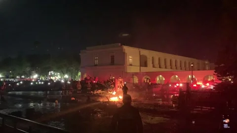 La Quema de Judas, San Cristóbal de las Casas, Chiapas, Mexico 2022 Stock Footage 181457302
