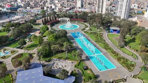 La Reserva Park At Lima In Metropolitan Region Peru. Stock Footage 342210951