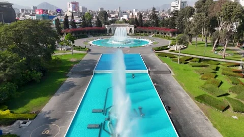 La Reserva Park. Magic Water Circuit Landscape. Tourism Travel. Nature Park. Stock Footage 339785439