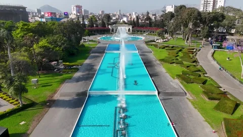 La Reserva Park. Magic Water Circuit Landscape. Tourism Travel. Nature Park. Stock Footage 339785911
