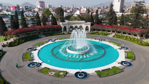 La Reserva Park. Magic Water Circuit Landscape. Tourism Travel. Nature Park. Stock Footage 339786359