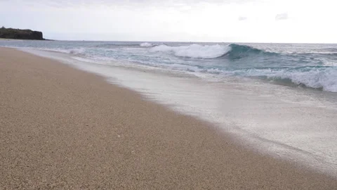 La Reunion Pointe de la plage Trois Roches 4K 60p realtime audio Stock Footage 292392677