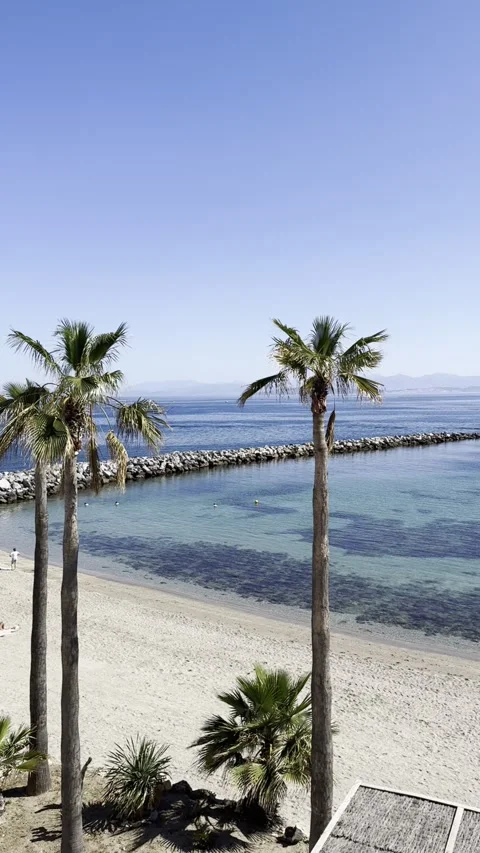 La Ribera Beach in Ceuta Spain Stock Footage 314805402