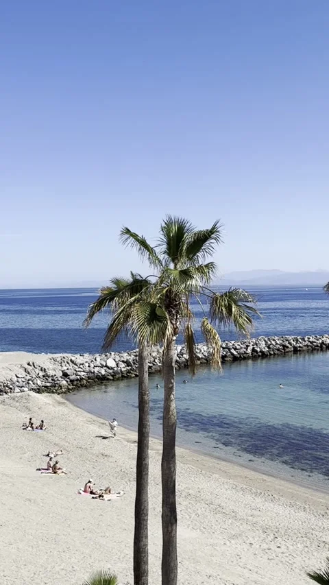 La Ribera Beach in Ceuta Spain Stock Footage 314805403