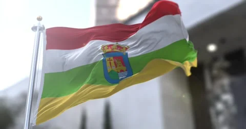 La rioja flag waving-seamless-loop-4k-60fps Stock Footage 344541853