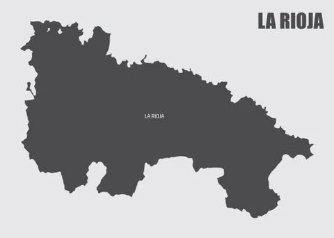 La Rioja province map Stock Illustration