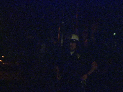 LA Riots 4-29-1992 Parker Center Policeman Jogging Stock Footage 78215754