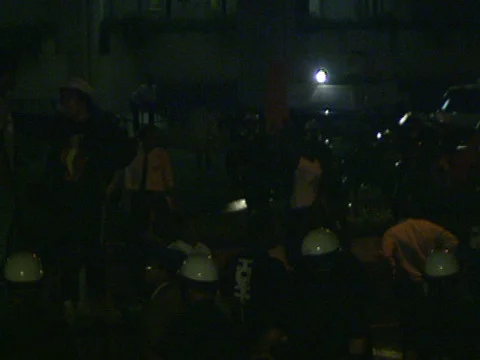 LA Riots 4-29-1992 Parker Center Protesters on North LA Ave at Parker Center Stock Footage 78234087