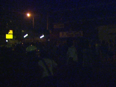 LA Riots 4-29-1992 Parker Center Police Moving Protesters off Street Stock Footage 78235091
