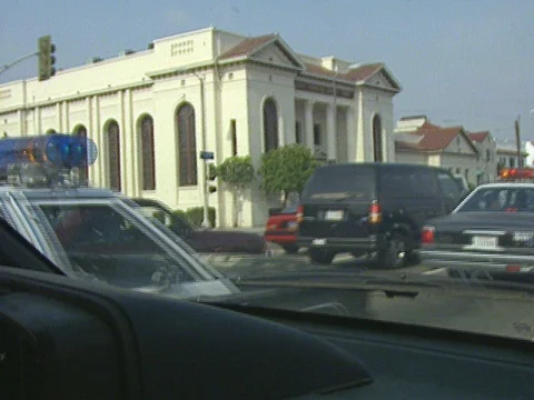 LA Riots 5-1-1992 Police Cars Patrolling in Pairs Stock Footage 78242827